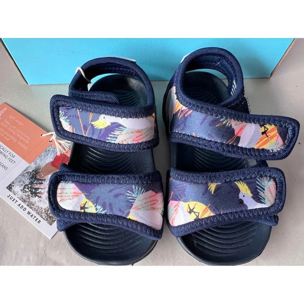 Minnow Designs‎ ROAMii Water Play Sandals Cockatoo Navy Blue Kids US 6